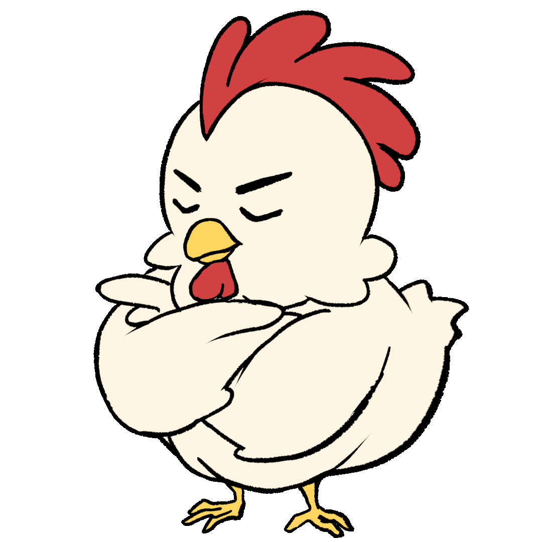A nodding chicken