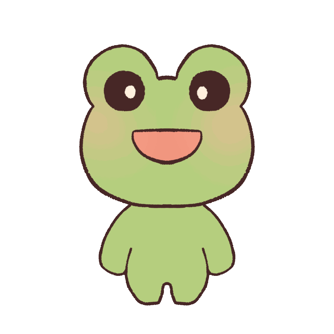 Gif animation of a frog wearing mask