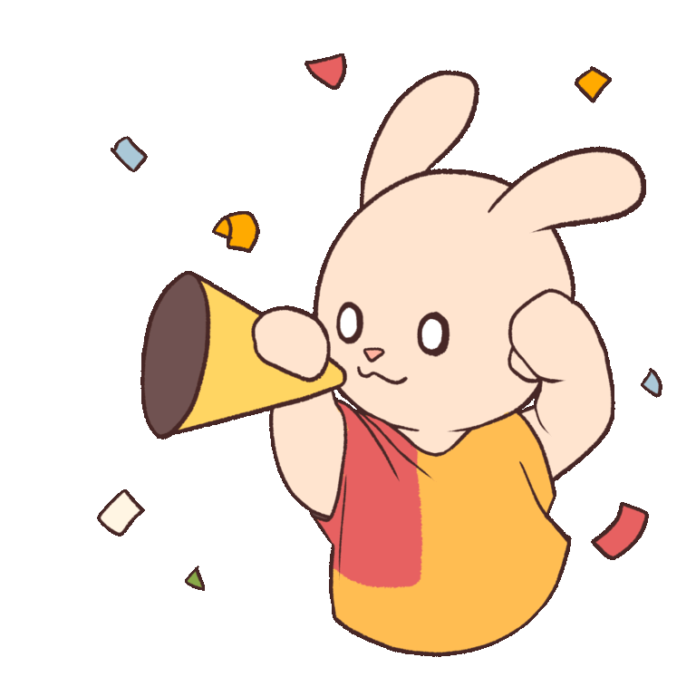 応援する動くイラスト うごかわっ