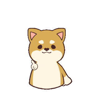 GIF animation of a dog pointing at something