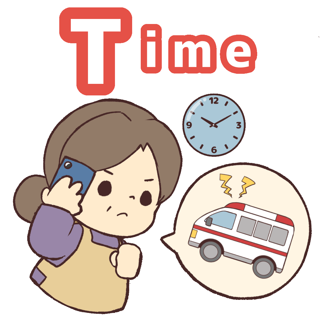 Animated Illustration Of Time To Call 911 In F A S T Warning Signs 