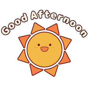 gif animation of afternoon greeting