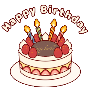 GIF animation of "Happy Birthday"