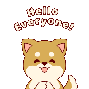 「こんにちは」の挨拶のgifアニメーション素材