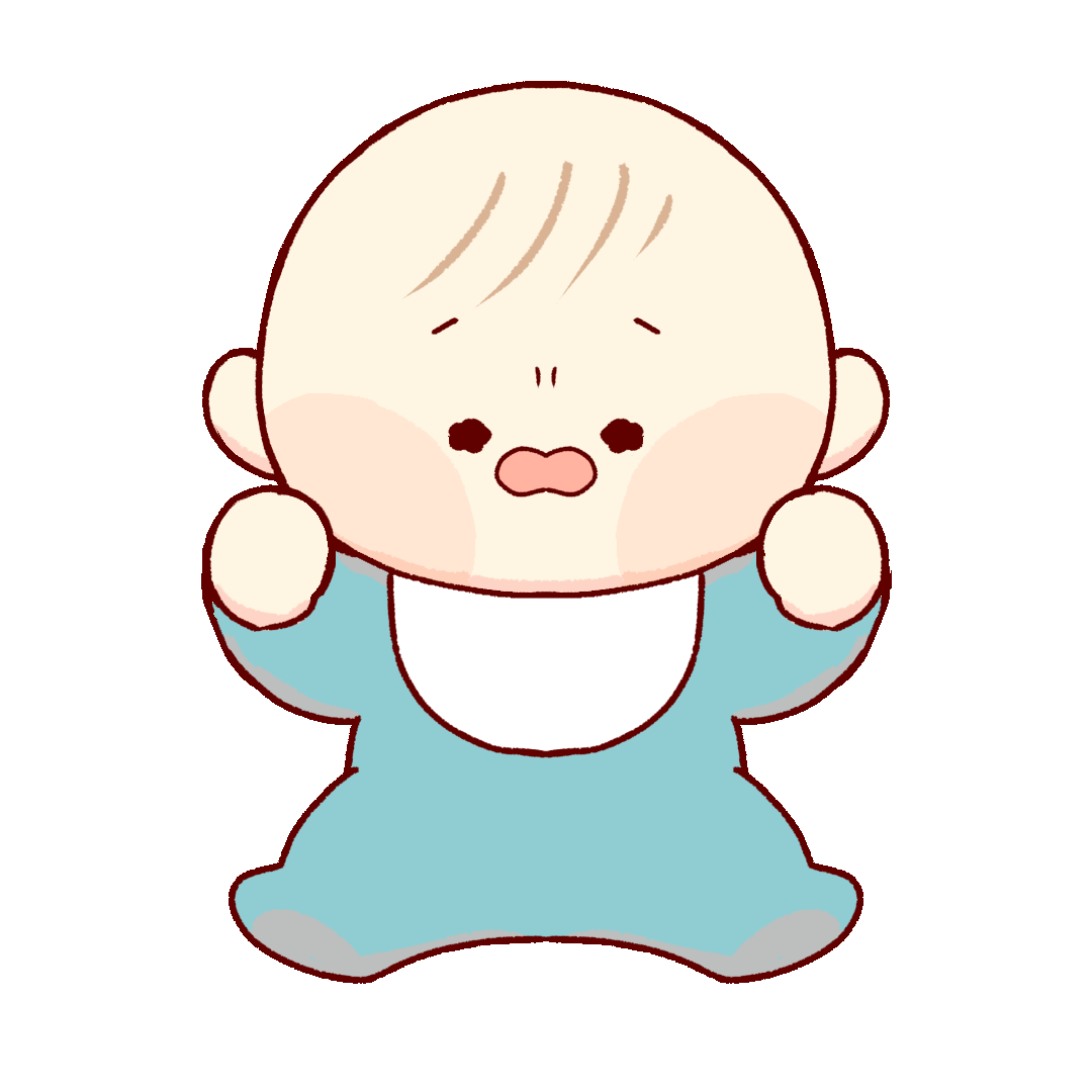 赤ちゃんが泣いているgifアニメーションイラスト